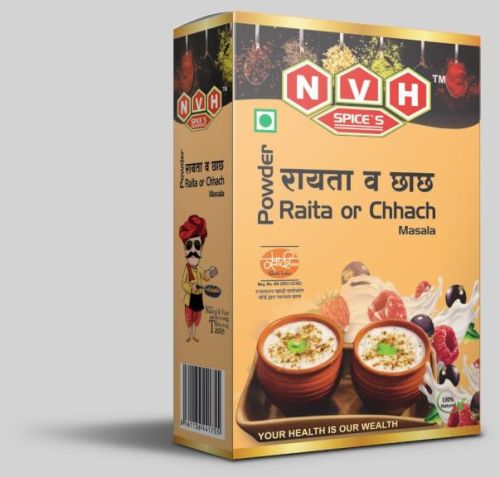 Organic Blended Raita and Chach Masala, For Spices, Form : Powder
