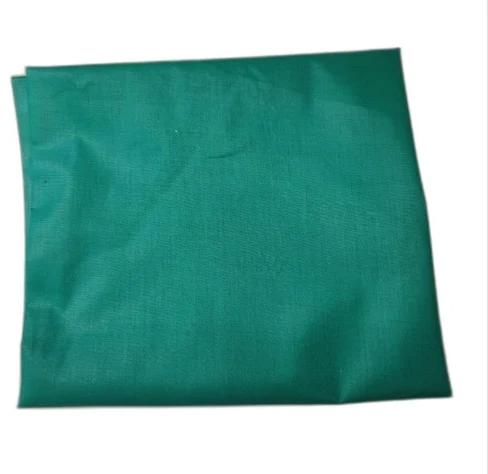 Sea Green Rayon Fabric, Pattern : Plain