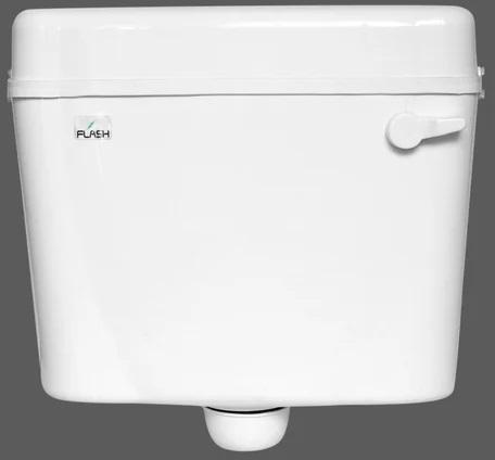 White Ivory Polypropylene Flash Flushing Cistern