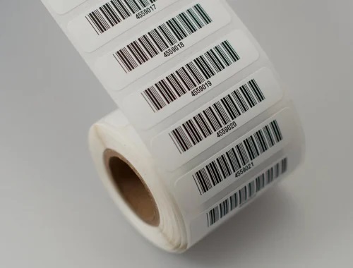 Printed Barcode Labels, Packaging Type : Rolls