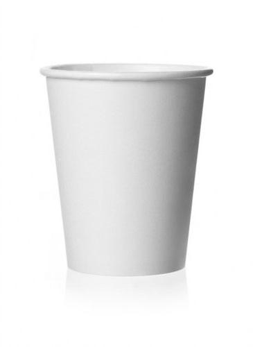 Round 110ml Plain Paper Cup, Color : White