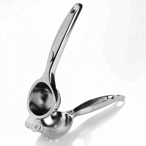 Stainless Steel Heavy Lemon Squeezer, Color : Shiny-silver