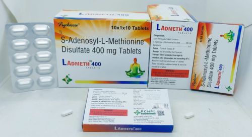 S-Adenosyl Methione 400 Mg Tablets, For Clinical, Hospital, Packaging Size : 10*10