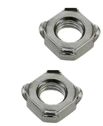 SS Square Weld Nut, For Automobile Fittings, Packaging Type : Box