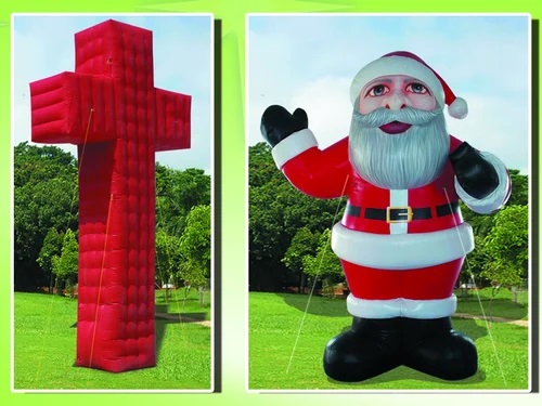 Inflatable Santa Clause, For Garden, Restaurant