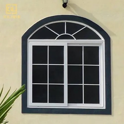 White Seven Star UPVC Arched Window