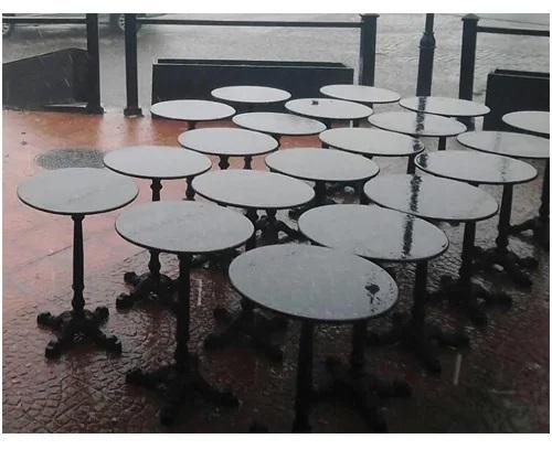 Black Fiberglass Garden Table