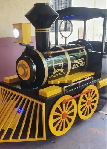 Black Yellow Jumboodeep Adventures Iron Kids Trackless Train, Voltage : 220 V