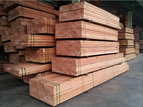 Brown Rectangular Meranti Wood Sawn