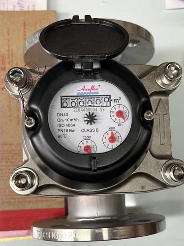 Accuflow Cast Iron Flanged End Water Meter, For Industrial, Voltage : 220V