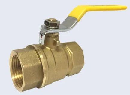 Golden Polished Carbon Steel Techno Brass Ball Valve, For Industrial
