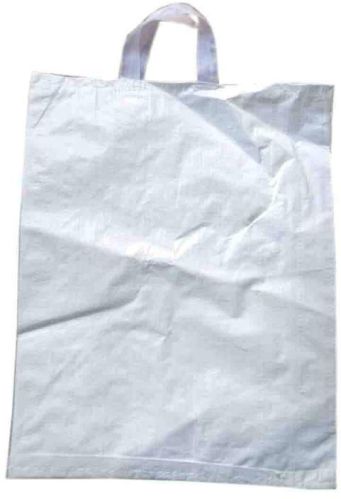 Rectangular Plain HDPE Loop Handle Bag, For Packaging, Feature : Recyclable, Light Weight, Easy To Carry