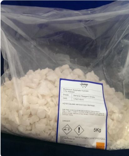 Aluminium Sulphate Hydrate Kibbled - Soil PH Reducer, Water Treatment