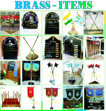 Cotton Army Brass Emblem, Technics : Attractive Pattern, Handloom, Washed, Hand Made, Machine Made