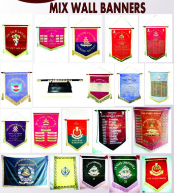 Crown Crafts Quantity Depend On Product Embroidery Mix Wall Banner, Certification : Iso Msme