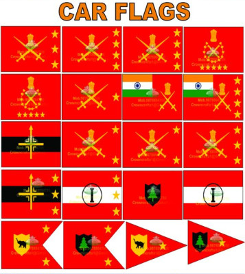 Cotton IAF CAR FLAG, Style : Stable