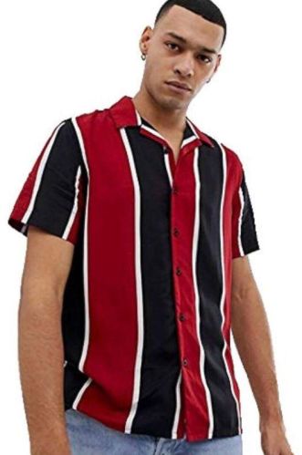 Half Sleeve Printed Rayon Mens Hawaiian Shirts, Occasion : Casual Wear