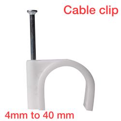 Cable Clip, Color : Grey for Wall Hanging