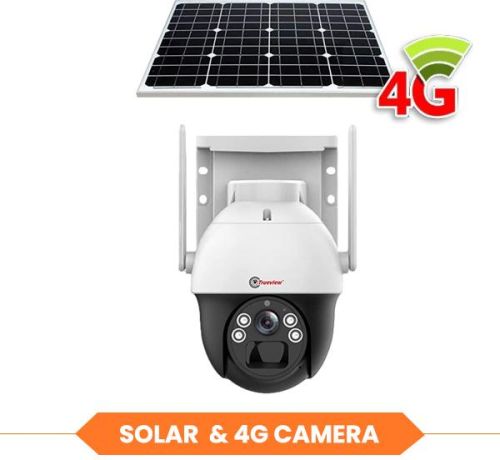 White Solar 4G CCTV Camera, For School, Restaurant, Hospital, College