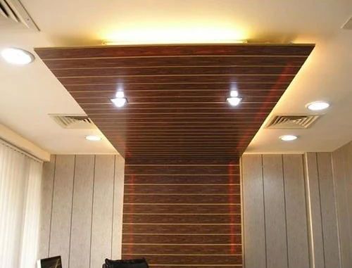 White PVC Ceiling Panel, For Offices, Homes, Pattern : Plain