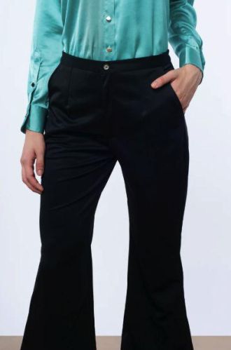 Ladies Black Boot Cut Pants