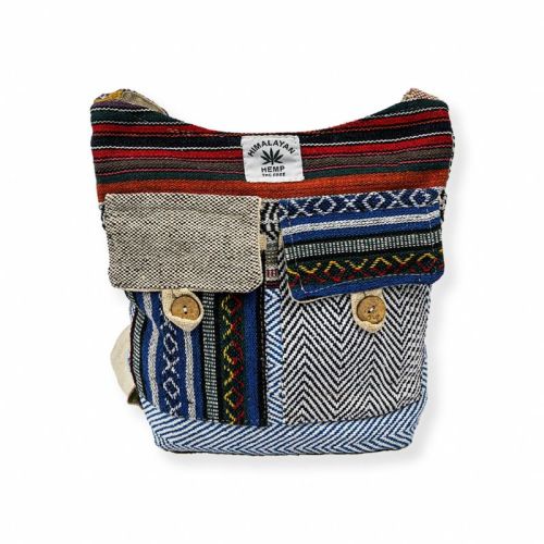Multi Hemp 2 Pocket Sling Bag, For Office Use, Size : 16×16