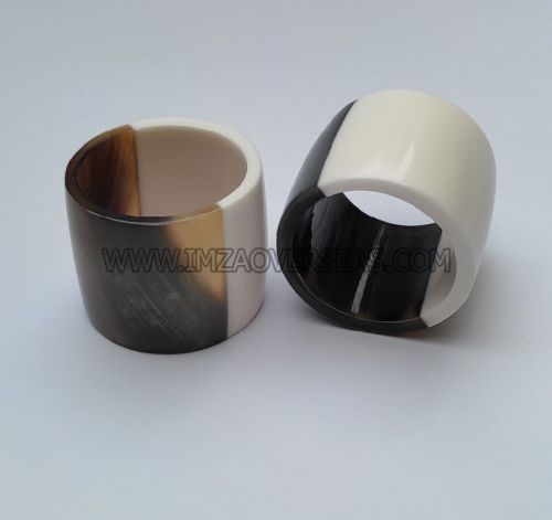 Round Horn And Resin Napkin Rings