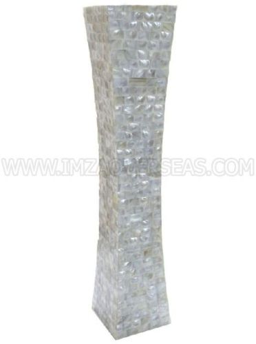 Polished Mother Of Pearl Mop Inlay Flower Vase, For Restaurant Decor, Hotel Decor, Home Decor, Home Decor