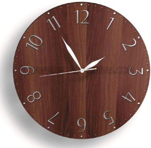 Imza Overseas Wooden Wall Clock, For Home, Office, Decoration, Display Type : Analog