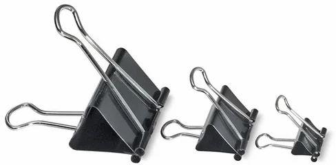 Black Plastic Binder Clips, For Holding Papers, Size : All Sizes