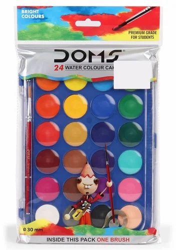 Doms Water Colour, Packaging Type : Plastic Box