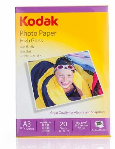 Kodak Photo Paper, Color : White