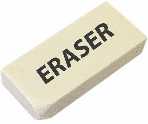 Rubber White Eraser, For Drawing, Packaging Type : Packet