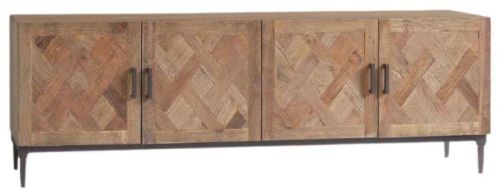 Rectangular MAH115 Wooden Iron Sideboard, For Home Use, Pattern : Printed