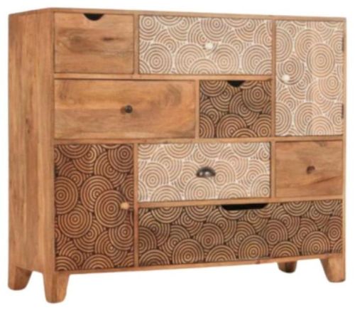 Rectangular MAH119 Wooden Iron Sideboard, For Home Use, Pattern : Printed
