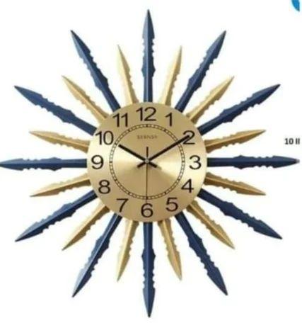 Round Mild Steel Fancy Decorative Wall Clock, For Home, Office, Display Type : Analog