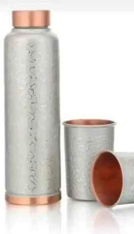 Hammered Copper Bottle, For Water Storage, Cap Type : Screw Cap