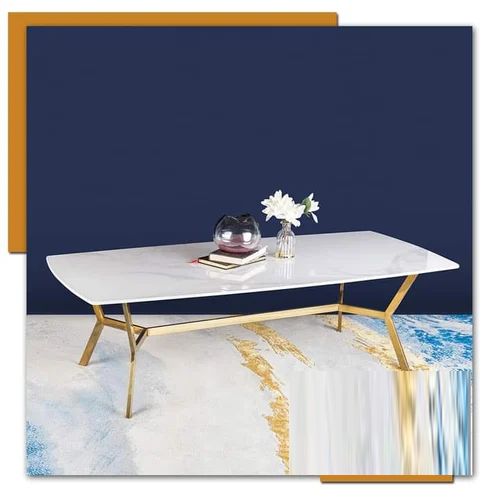 Plain Marble Top Coffee Table, Size : All Sizes