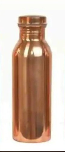 Golden Round Brass Office Copper Bottle, Pattern : Plain