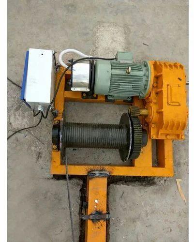 Electric Floor Mounted Winch Machine