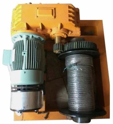 Yellow Mild Steel Heavy Electric Winches Machine, For Cranes, Capacity : 20 Ton