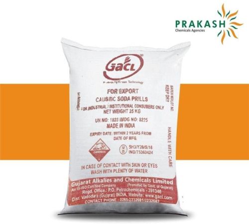 Powder GACL Caustic Soda Prills, For Industrial, Size : 45 Kg