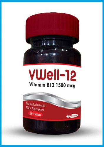 Vitamin B12 1500 Mcg Tablet, Shelf Life : 24 Months