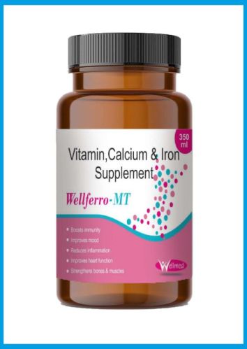 Vitamin, Calcium & Iron Supplement, Form : Syrup