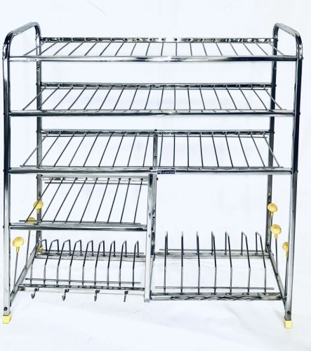 Crystal Polished Stainless Steel Kitchen Racks, Style : Modern