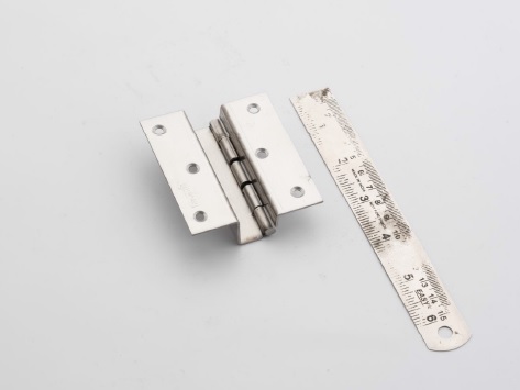 Grey Polished Stainless Steel H 15 Door Hinge