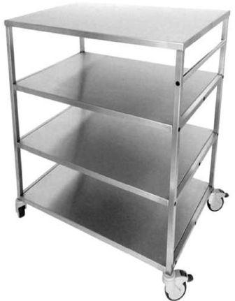 Four Shelves Stainless Steel Trolley, Style : Modern