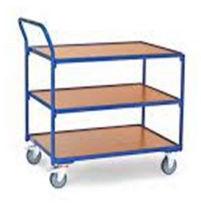 Three Shelves Mild Steel Trolley, Feature : Corrosion Proof, Excellent Quality, High Strength