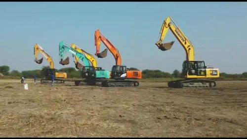 Yellow Case Crawler Excavator