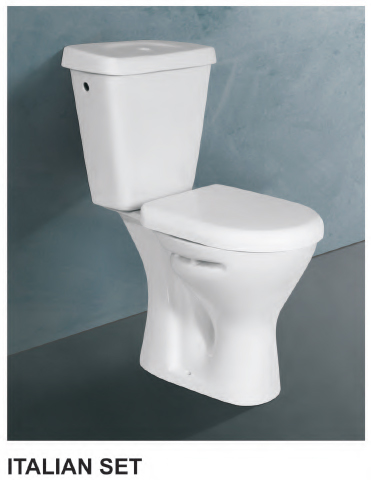 White Ceramic Two Pcs Water Closet, For Toilet Use, Size : Standard